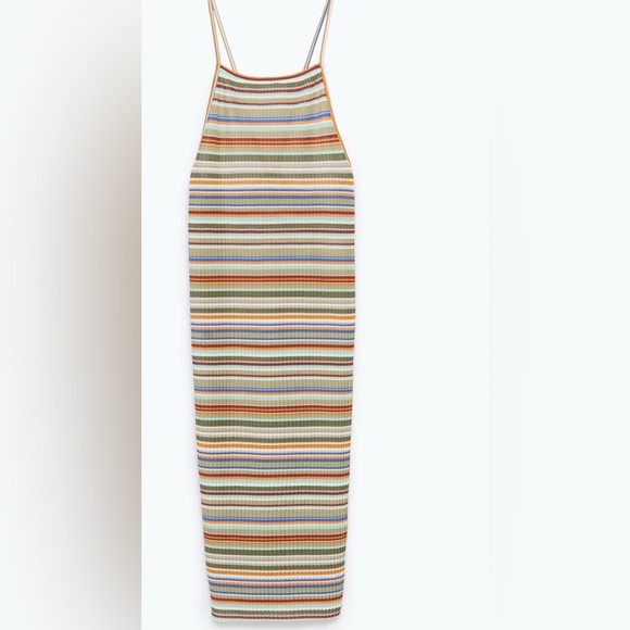 Zara Colorful Striped Maxi Dress - Picture 3 of 6